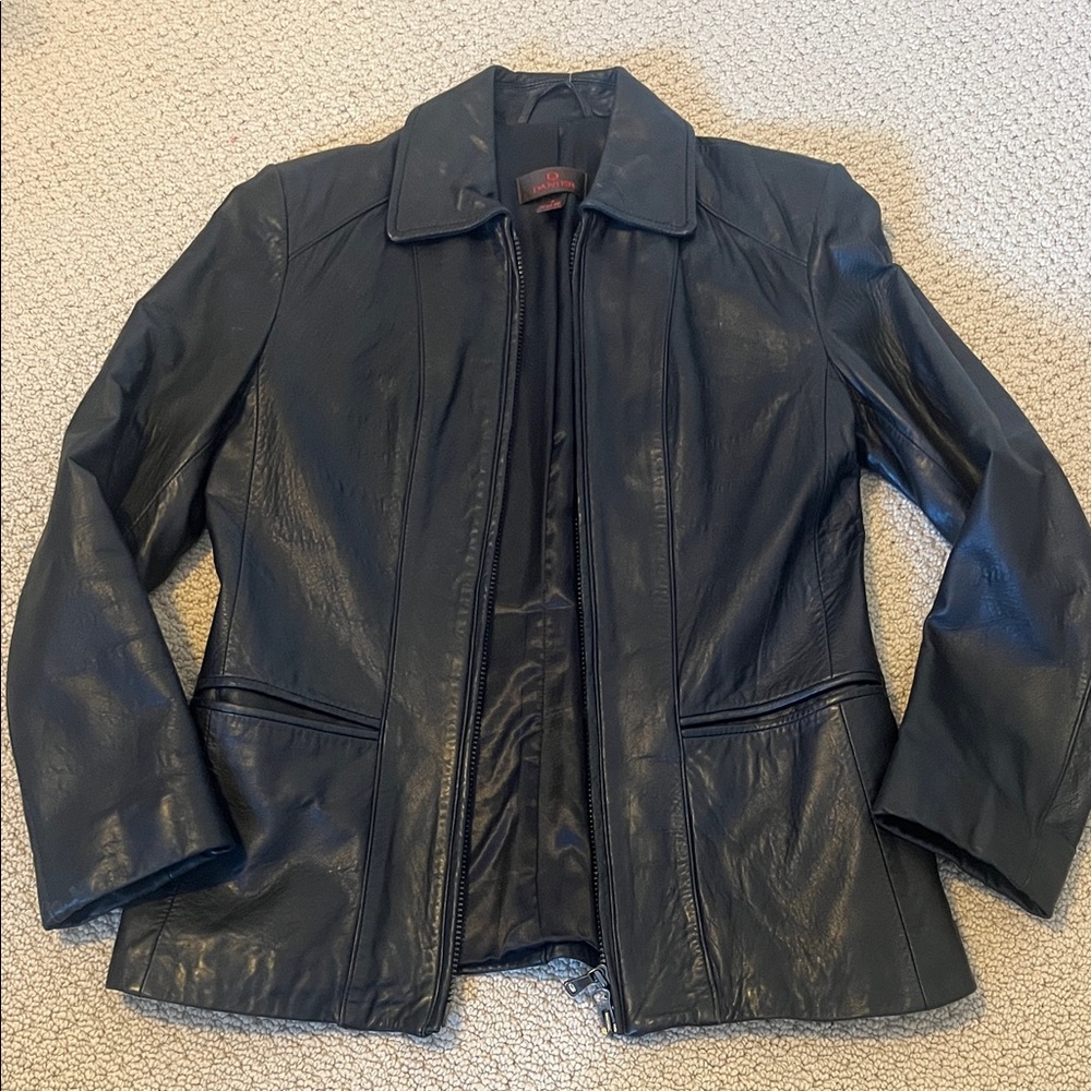Danier Black Leather Jacket